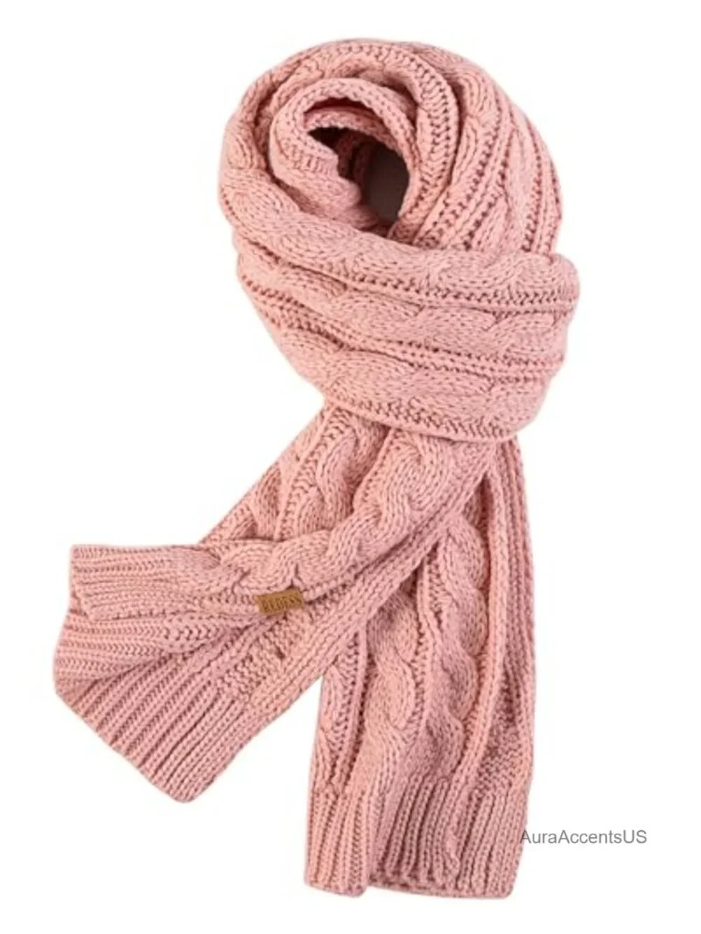 Chunky Knit Scarf Women Cashmere Acrylic Blend Winter Wrap